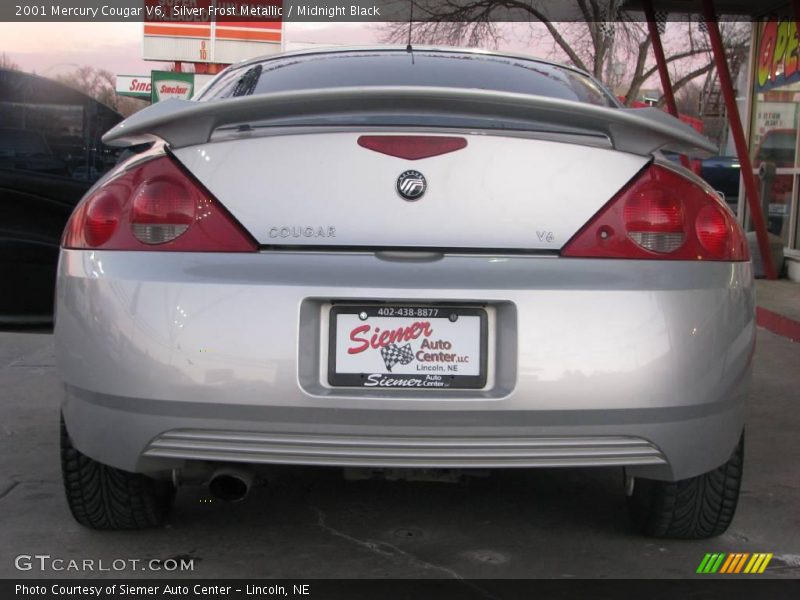 Silver Frost Metallic / Midnight Black 2001 Mercury Cougar V6