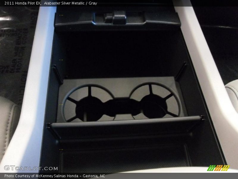 Alabaster Silver Metallic / Gray 2011 Honda Pilot EX