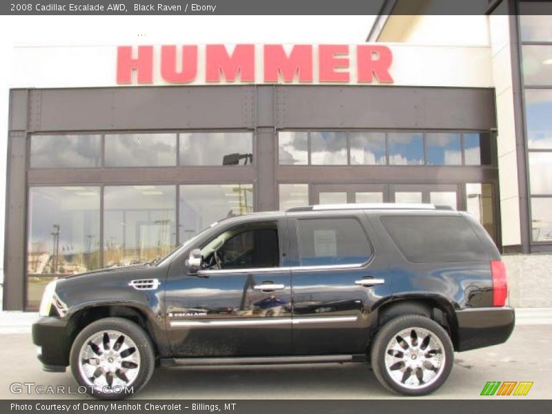 Black Raven / Ebony 2008 Cadillac Escalade AWD