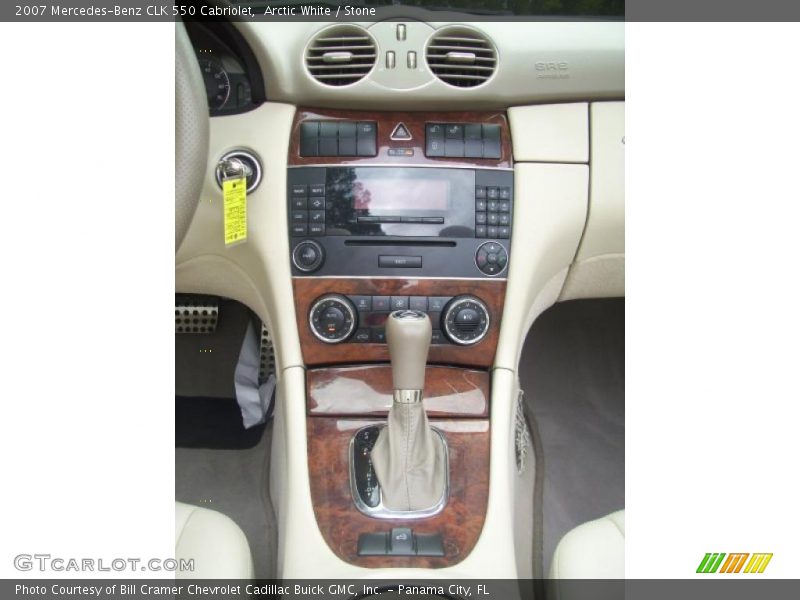Arctic White / Stone 2007 Mercedes-Benz CLK 550 Cabriolet