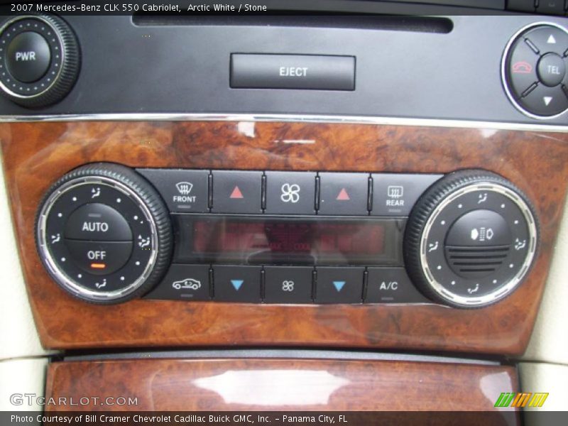 Arctic White / Stone 2007 Mercedes-Benz CLK 550 Cabriolet