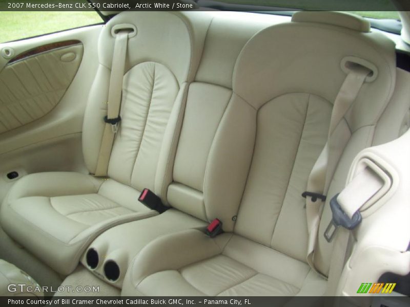 Arctic White / Stone 2007 Mercedes-Benz CLK 550 Cabriolet