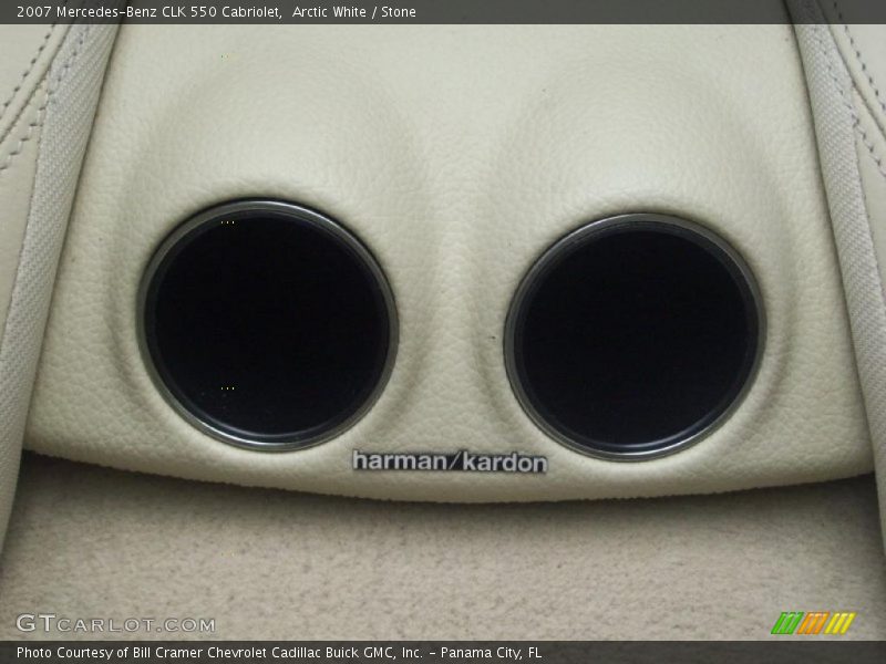 Arctic White / Stone 2007 Mercedes-Benz CLK 550 Cabriolet