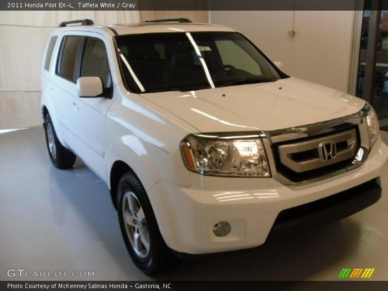 Taffeta White / Gray 2011 Honda Pilot EX-L