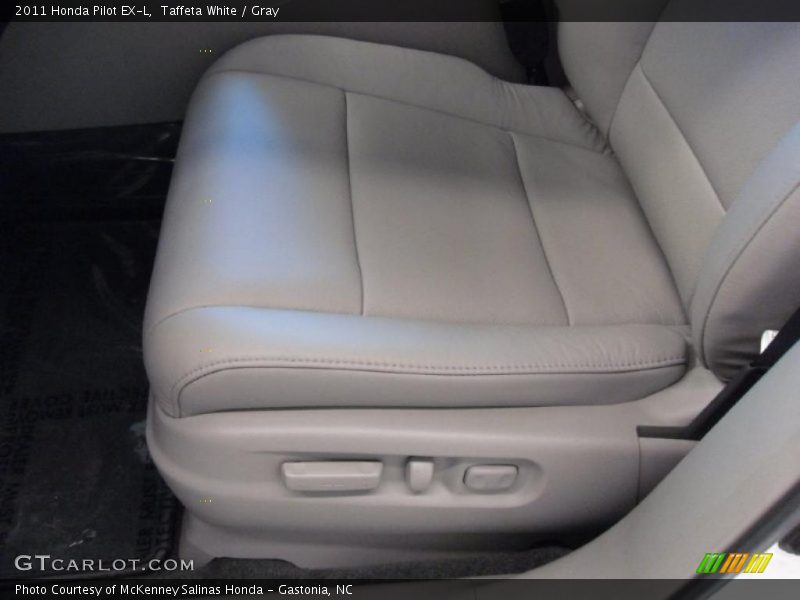 Taffeta White / Gray 2011 Honda Pilot EX-L
