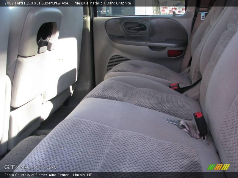 True Blue Metallic / Dark Graphite 2002 Ford F150 XLT SuperCrew 4x4