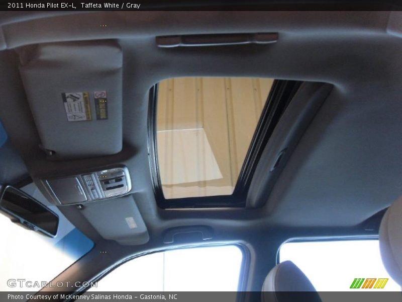 Taffeta White / Gray 2011 Honda Pilot EX-L