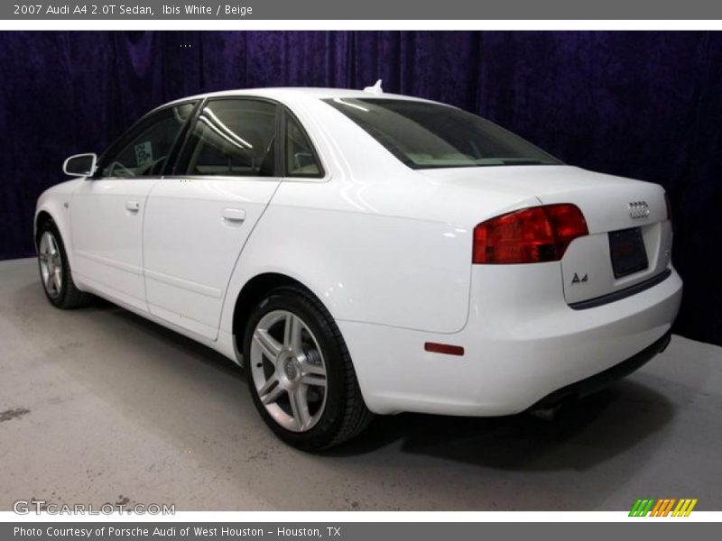 Ibis White / Beige 2007 Audi A4 2.0T Sedan