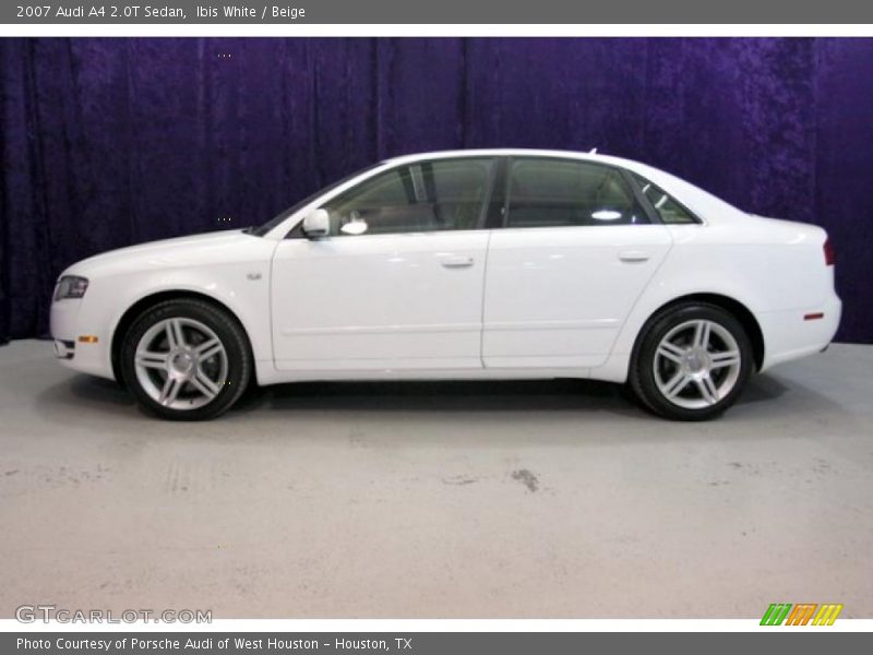 Ibis White / Beige 2007 Audi A4 2.0T Sedan