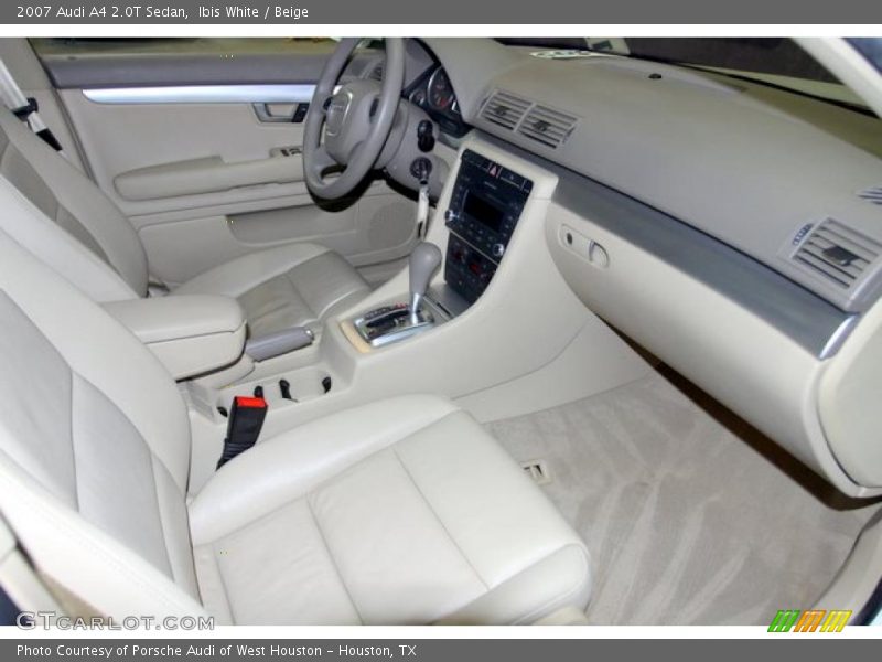 Ibis White / Beige 2007 Audi A4 2.0T Sedan