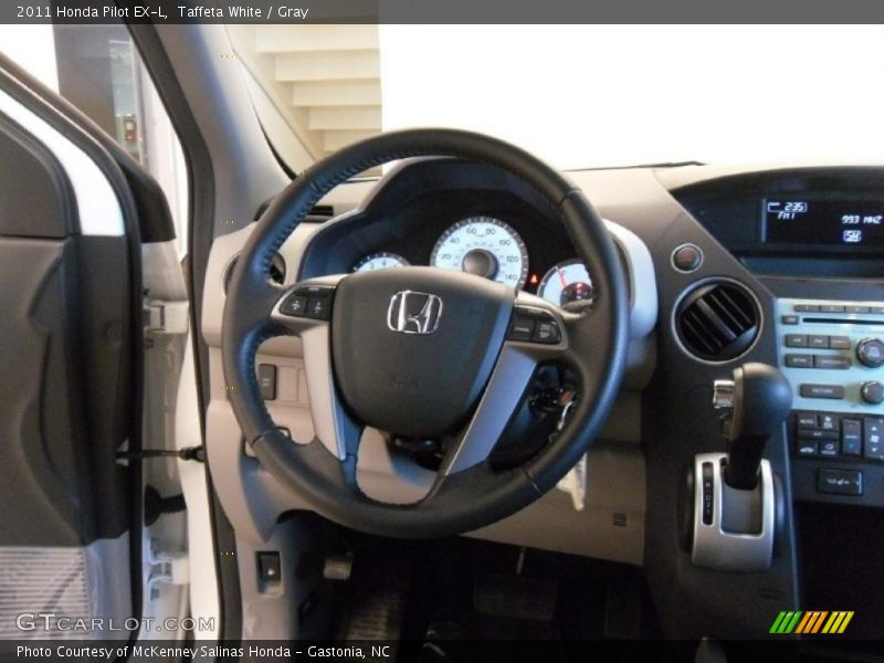 Taffeta White / Gray 2011 Honda Pilot EX-L