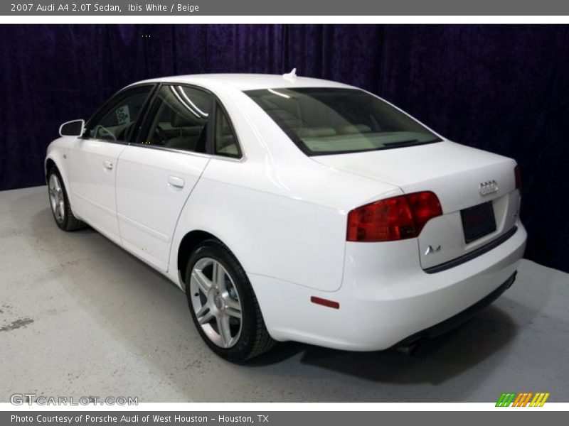 Ibis White / Beige 2007 Audi A4 2.0T Sedan