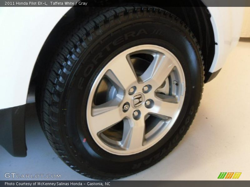 Taffeta White / Gray 2011 Honda Pilot EX-L