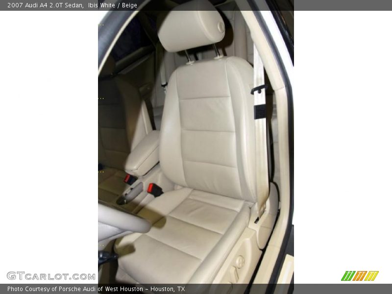 Ibis White / Beige 2007 Audi A4 2.0T Sedan