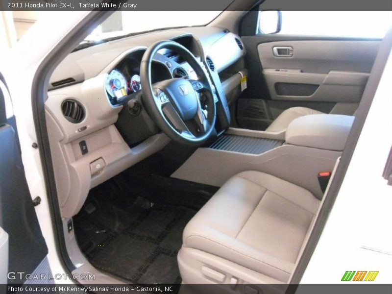Taffeta White / Gray 2011 Honda Pilot EX-L