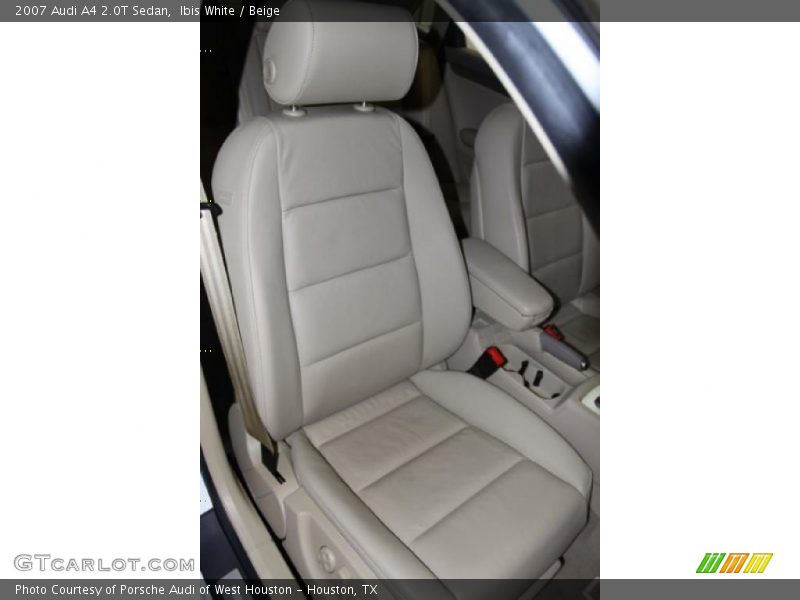 Ibis White / Beige 2007 Audi A4 2.0T Sedan