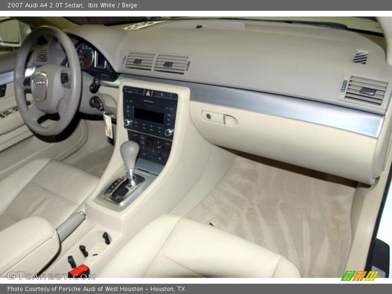 Ibis White / Beige 2007 Audi A4 2.0T Sedan