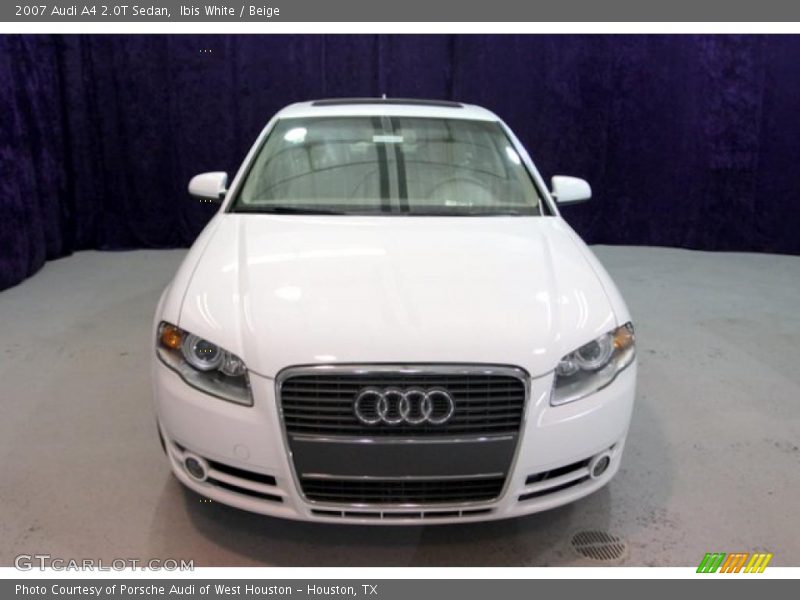 Ibis White / Beige 2007 Audi A4 2.0T Sedan