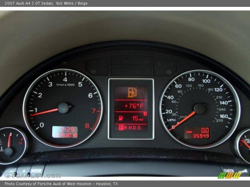 Ibis White / Beige 2007 Audi A4 2.0T Sedan