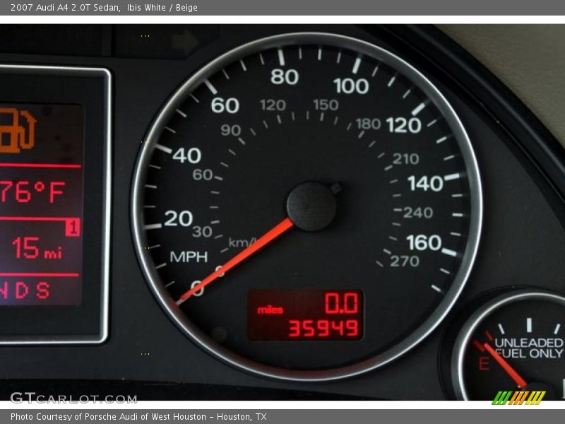 Ibis White / Beige 2007 Audi A4 2.0T Sedan