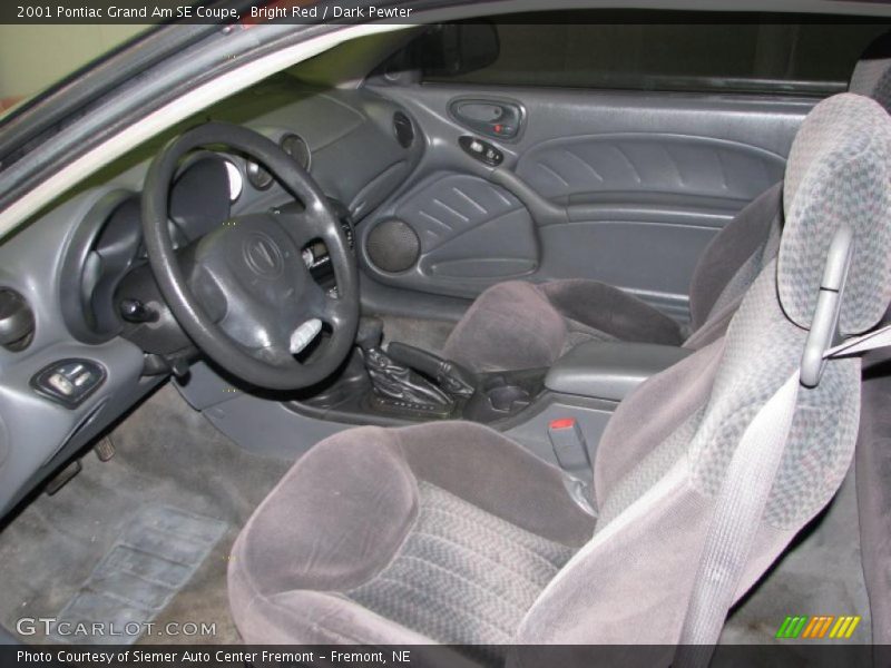 Bright Red / Dark Pewter 2001 Pontiac Grand Am SE Coupe