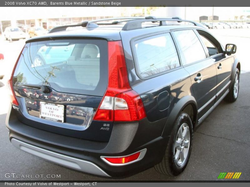 Barents Blue Metallic / Sandstone Beige 2008 Volvo XC70 AWD