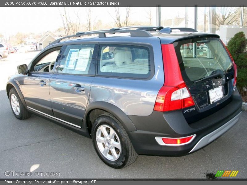 Barents Blue Metallic / Sandstone Beige 2008 Volvo XC70 AWD