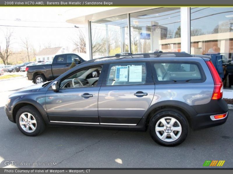 Barents Blue Metallic / Sandstone Beige 2008 Volvo XC70 AWD