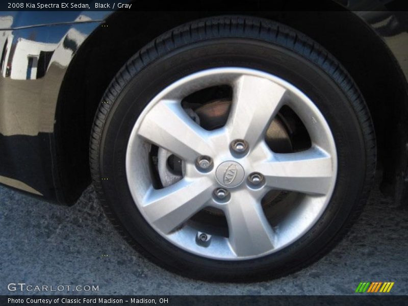 Black / Gray 2008 Kia Spectra EX Sedan
