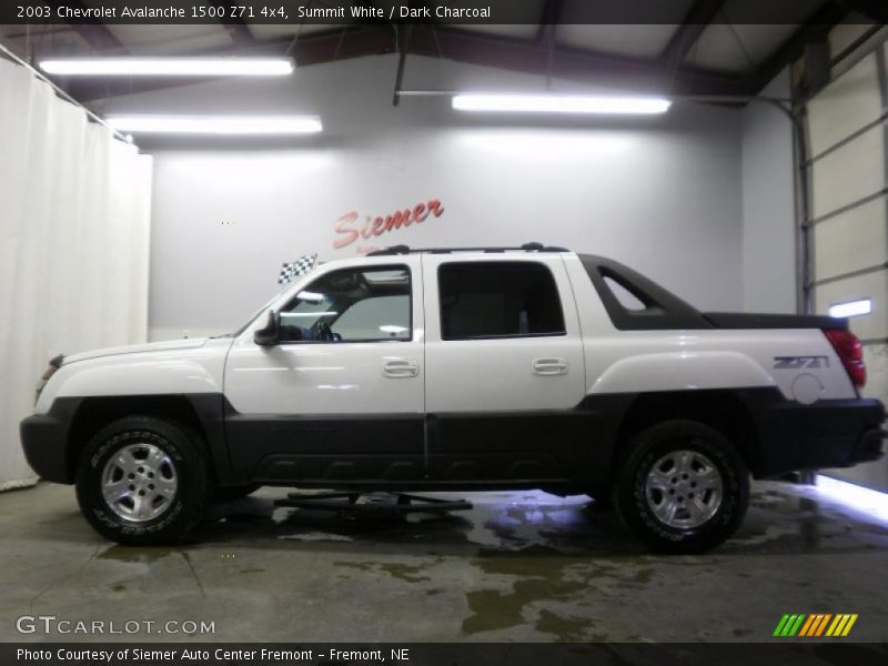 Summit White / Dark Charcoal 2003 Chevrolet Avalanche 1500 Z71 4x4