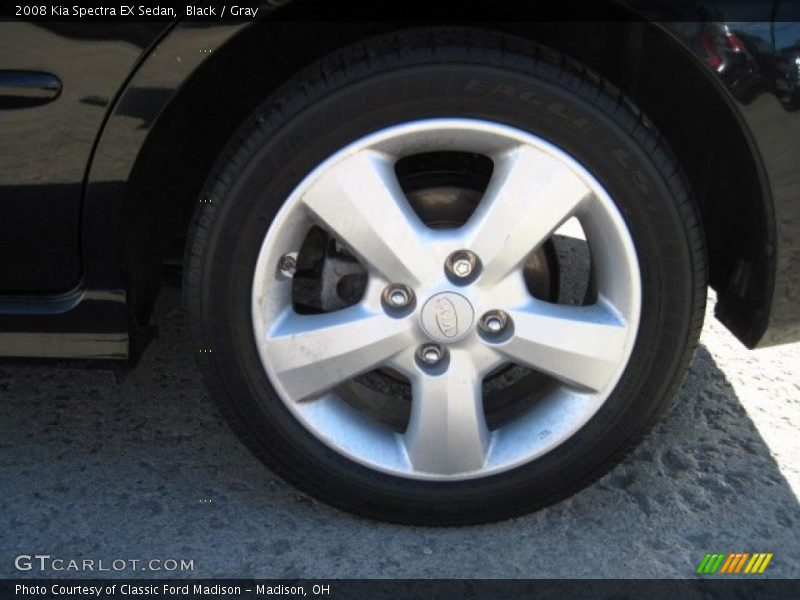 Black / Gray 2008 Kia Spectra EX Sedan