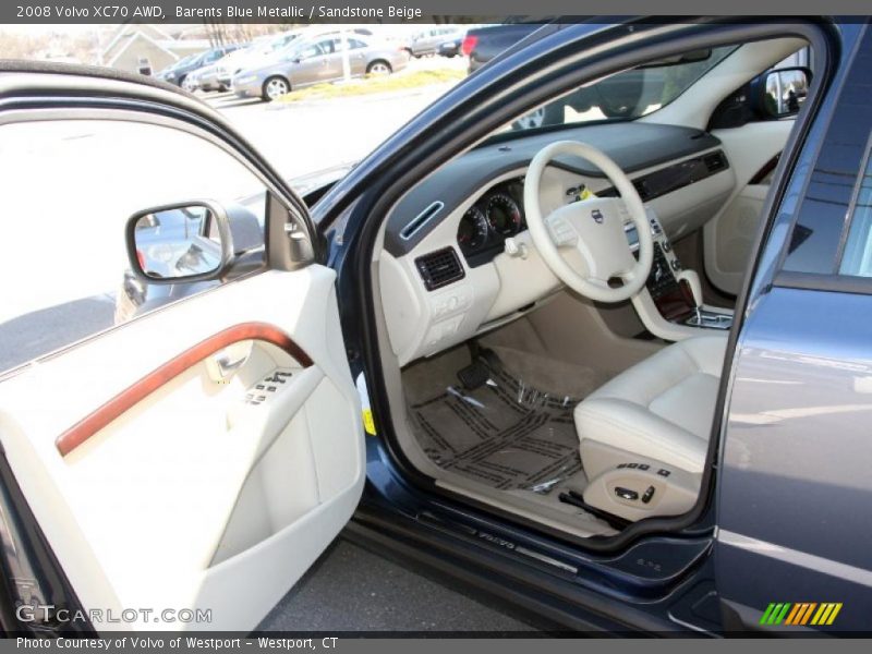 Barents Blue Metallic / Sandstone Beige 2008 Volvo XC70 AWD
