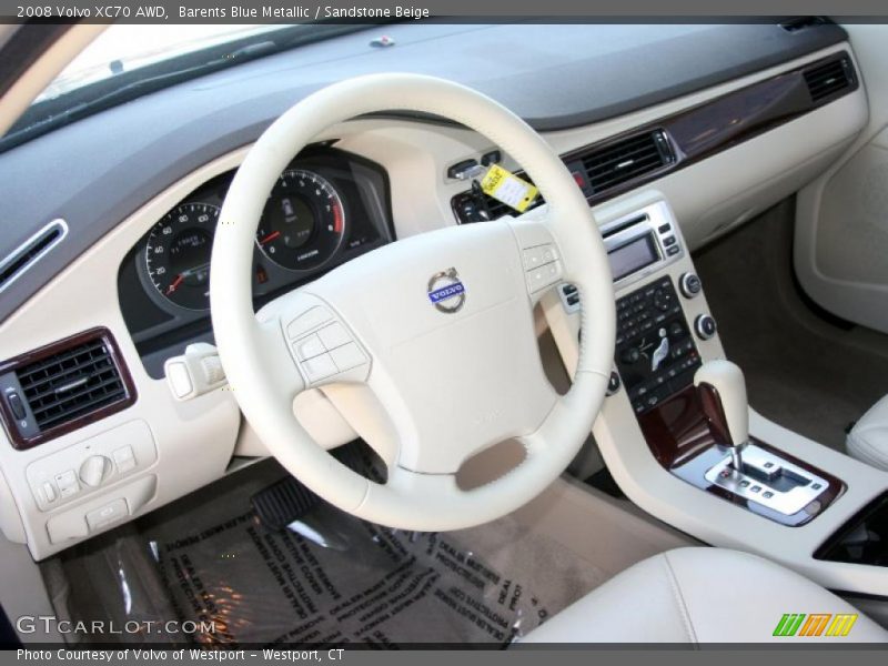 Barents Blue Metallic / Sandstone Beige 2008 Volvo XC70 AWD