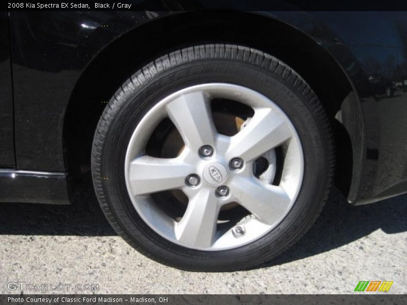 Black / Gray 2008 Kia Spectra EX Sedan