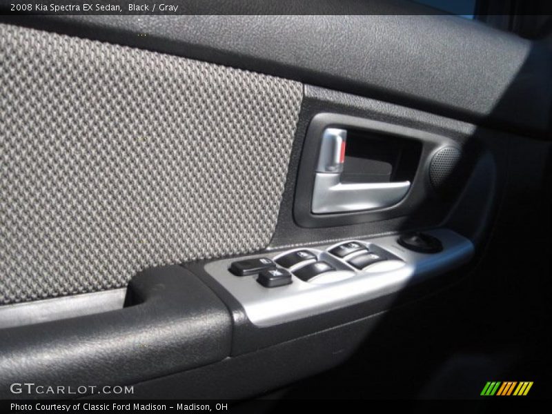 Black / Gray 2008 Kia Spectra EX Sedan
