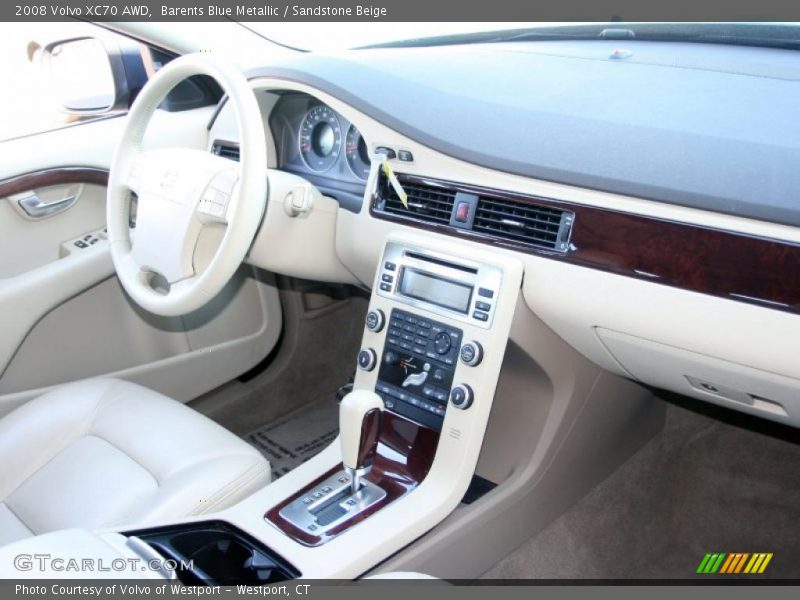 Barents Blue Metallic / Sandstone Beige 2008 Volvo XC70 AWD