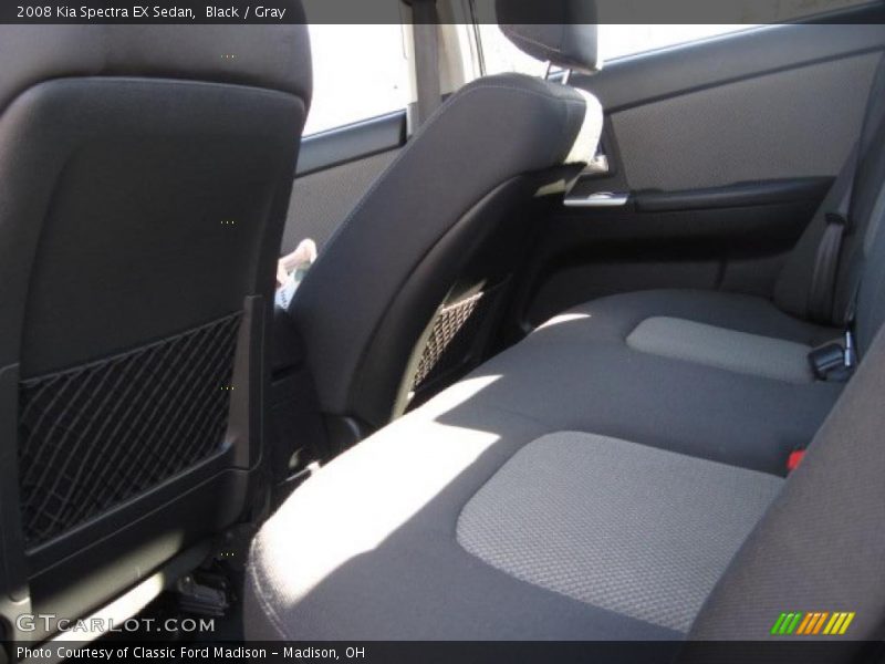 Black / Gray 2008 Kia Spectra EX Sedan