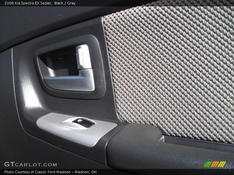 Black / Gray 2008 Kia Spectra EX Sedan