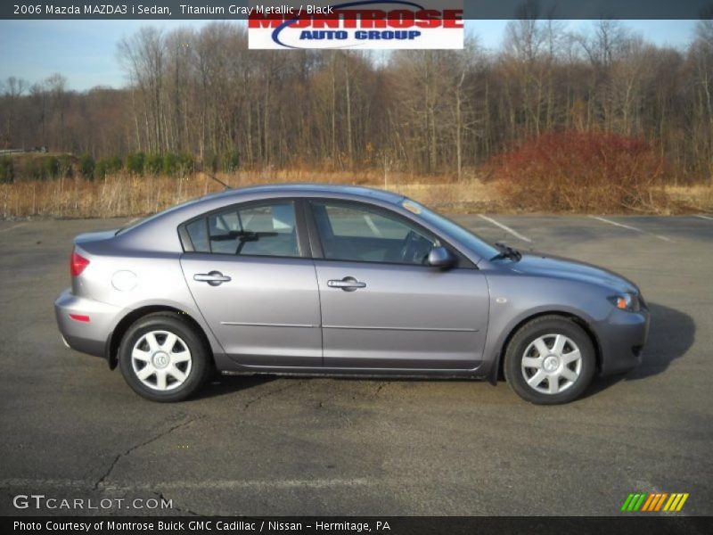 Titanium Gray Metallic / Black 2006 Mazda MAZDA3 i Sedan
