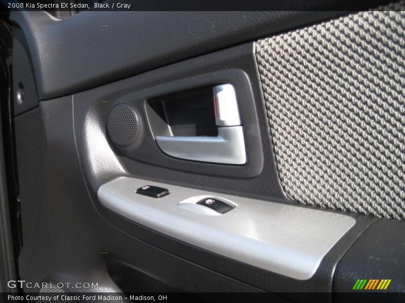 Black / Gray 2008 Kia Spectra EX Sedan