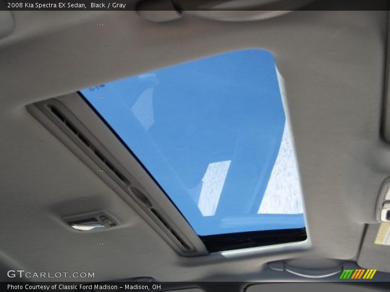 Black / Gray 2008 Kia Spectra EX Sedan