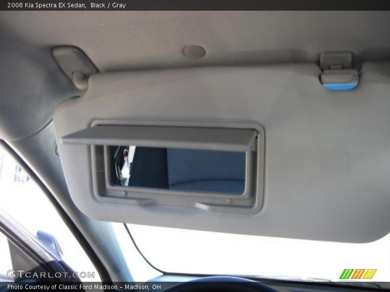 Black / Gray 2008 Kia Spectra EX Sedan