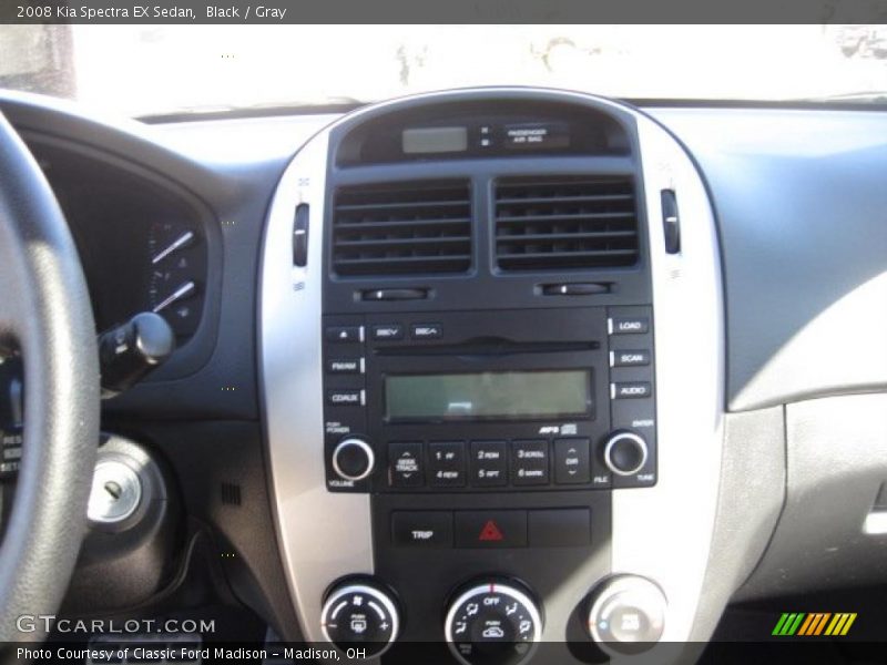 Black / Gray 2008 Kia Spectra EX Sedan