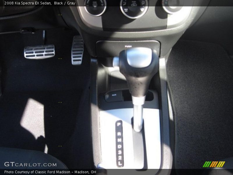 Black / Gray 2008 Kia Spectra EX Sedan