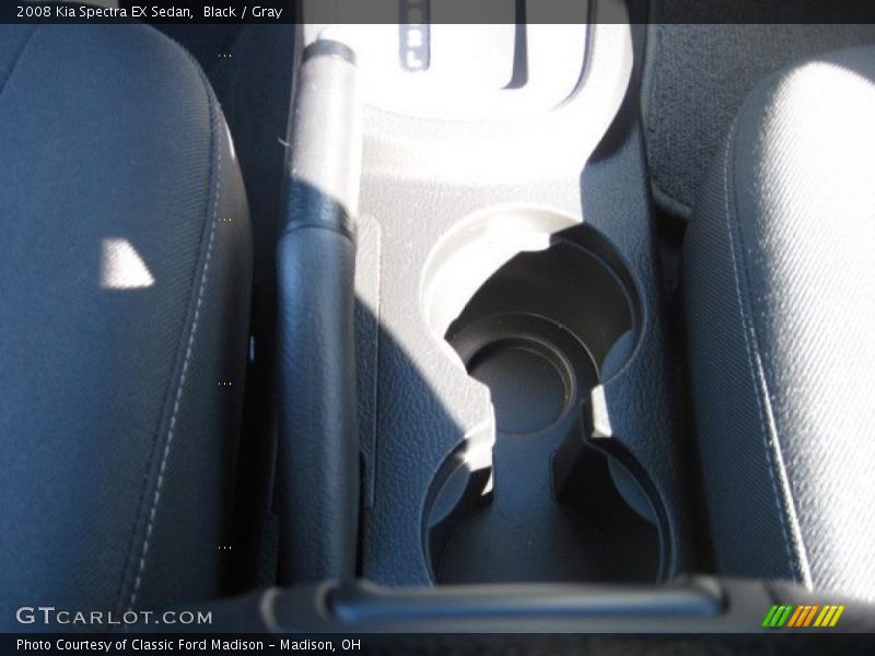 Black / Gray 2008 Kia Spectra EX Sedan