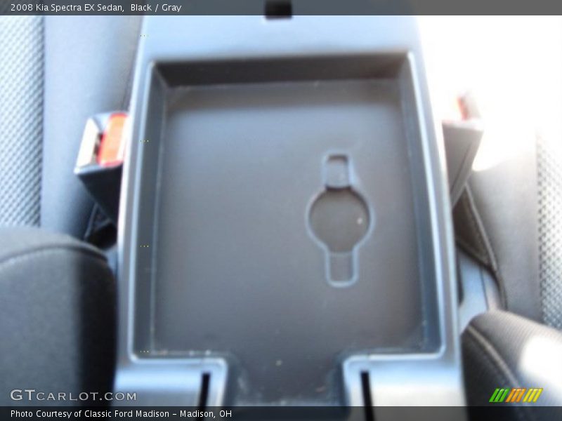 Black / Gray 2008 Kia Spectra EX Sedan