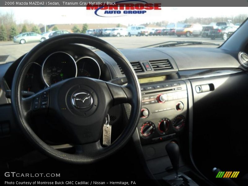 Titanium Gray Metallic / Black 2006 Mazda MAZDA3 i Sedan