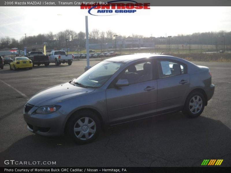 Titanium Gray Metallic / Black 2006 Mazda MAZDA3 i Sedan