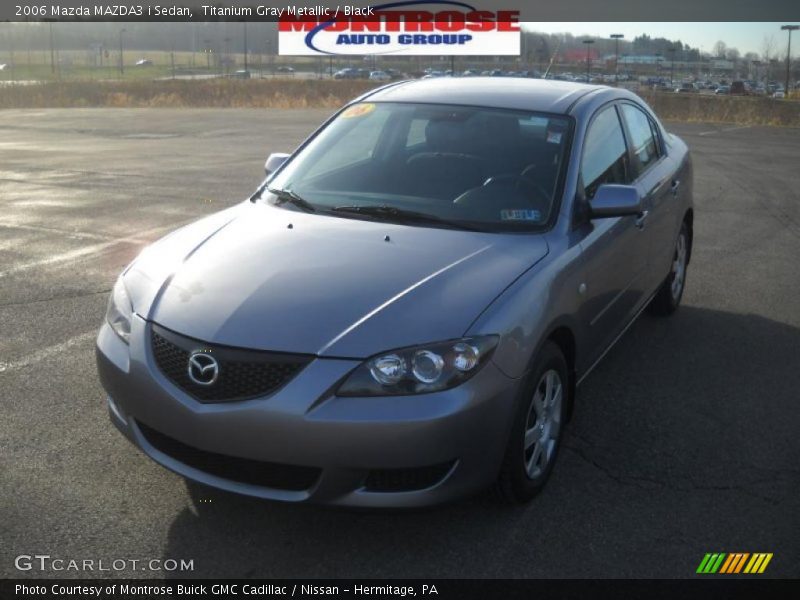 Titanium Gray Metallic / Black 2006 Mazda MAZDA3 i Sedan