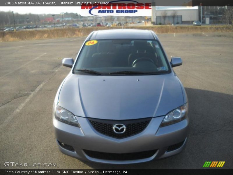 Titanium Gray Metallic / Black 2006 Mazda MAZDA3 i Sedan